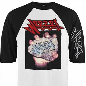 Judas Priest 'British Steel' Vs Weezer 'American Rock' (Baseball Shirt)